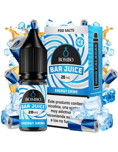Bar Juice Nic Salt by Bombo Energy Drink Ice 10ml