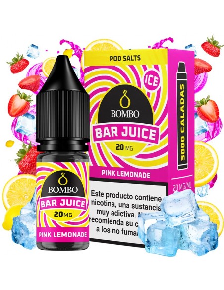 Bar Juice Nic Salt by Bombo Pink Lemonade Ice 10ml