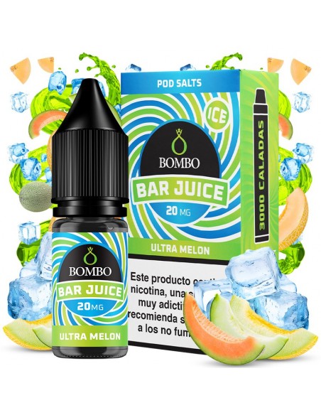 Bar Juice Nic Salt by Bombo Ultra Melon Ice 10ml