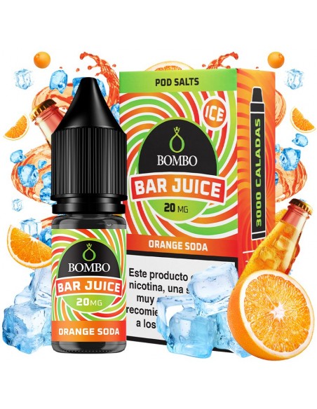 Bar Juice Nic Salt by Bombo Orange Soda Ice 10ml
