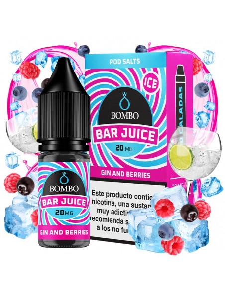 Bar Juice Nic Salt by Bombo Gins & Berries Ice 10ml