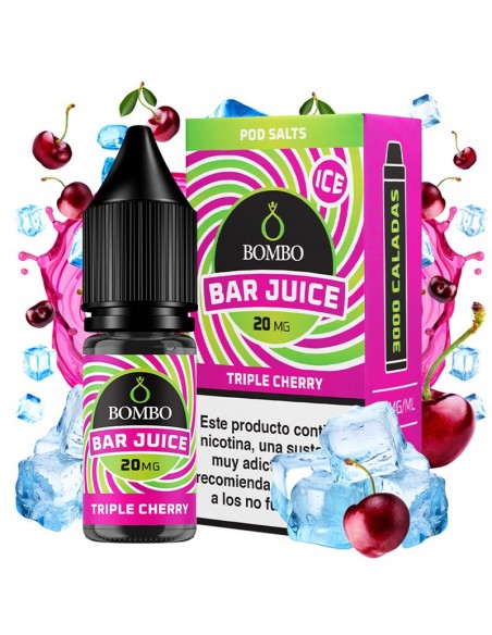 Bar Juice Nic Salt by Bombo Triple Cherry Ice 10ml