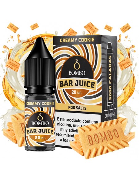 Bar Juice Nic Salt by Bombo Creamy Cookie 10ml