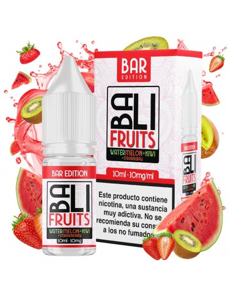 Bali Fruits Salts Bar by Kings Crest Watermelon + Kiwi + Strawberry10ml